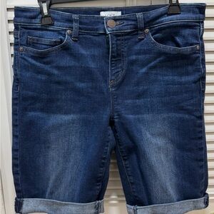 LOFT Dark Blue Denim Shorts